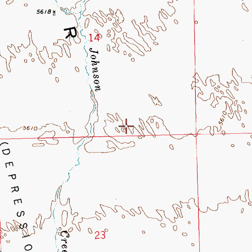 Topographic Map of Clover Valley, NV
