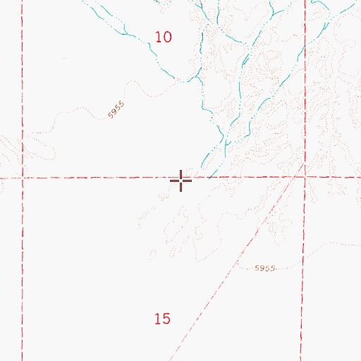 Topographic Map of Colonel Moore Creek, NV