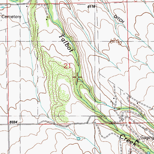 Topographic Map of Conrad Creek, NV