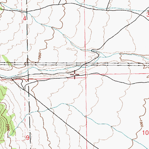 Topographic Map of Cooper Canyon, NV