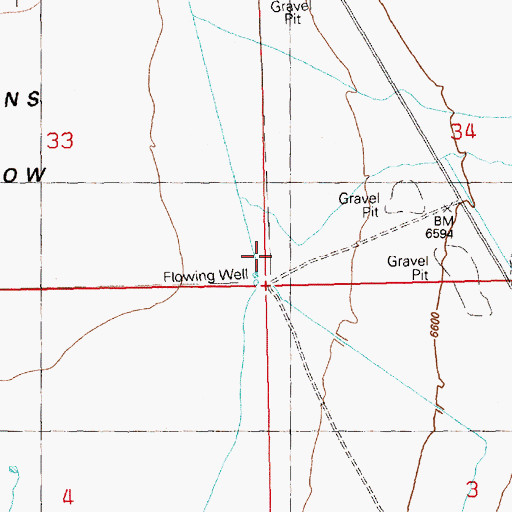 Topographic Map of Cooper Wash, NV