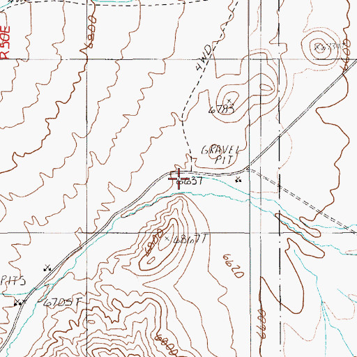 Topographic Map of Copenhagen Canyon, NV