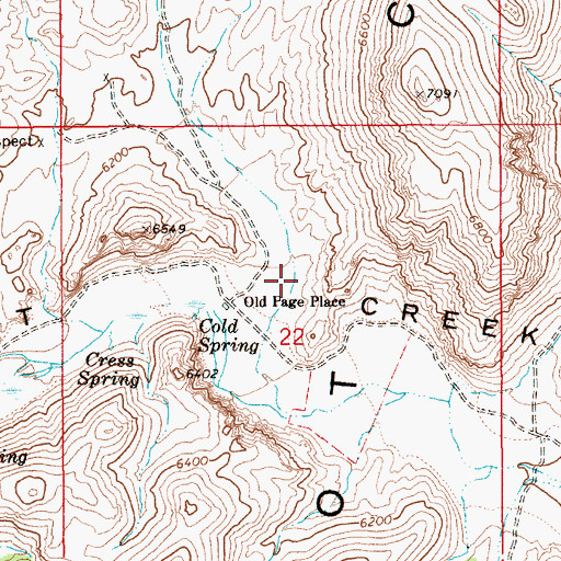 Topographic Map of Corral Canyon, NV