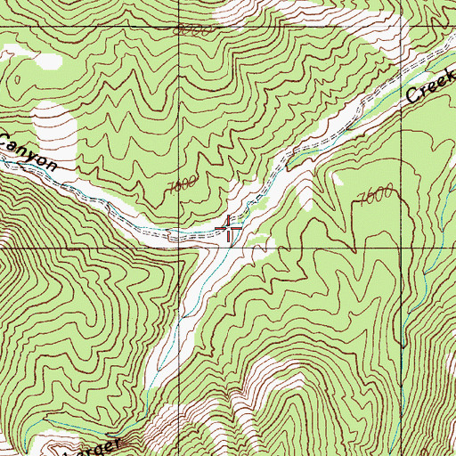Topographic Map of Corral Canyon, NV
