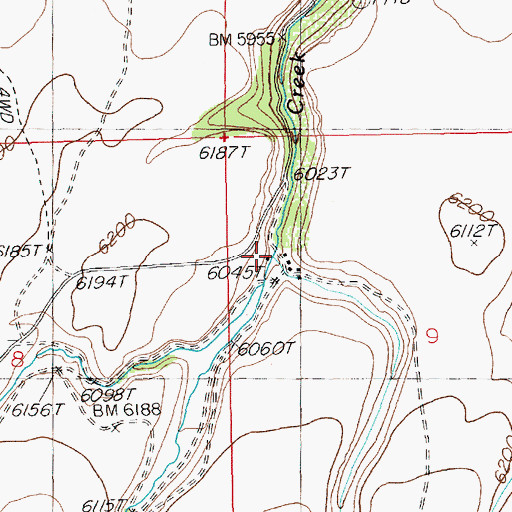 Topographic Map of Corral Creek, NV
