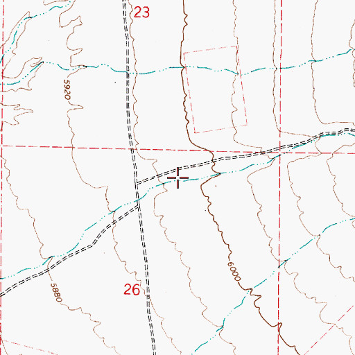 Topographic Map of Cottonwood Canyon, NV