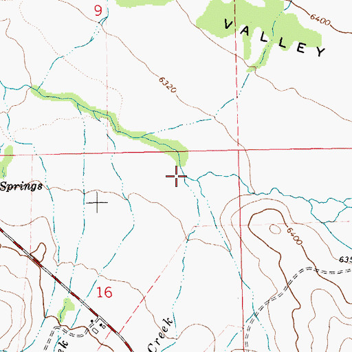 Topographic Map of Covert Creek, NV