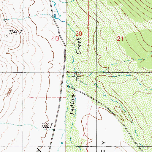 Topographic Map of Cow Canyon, NV