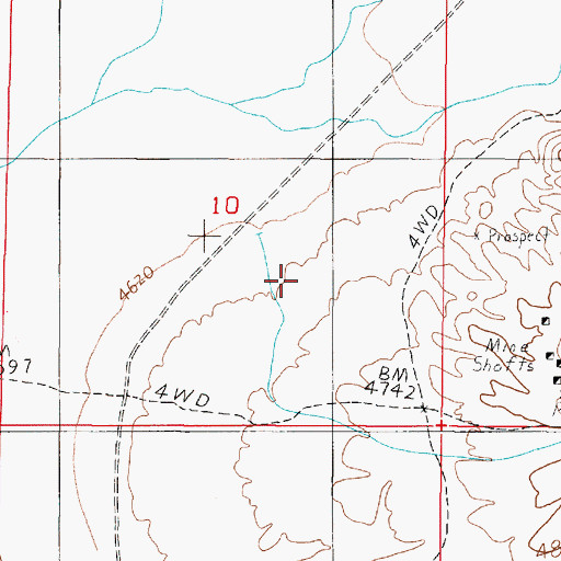 Topographic Map of Craig Canyon, NV