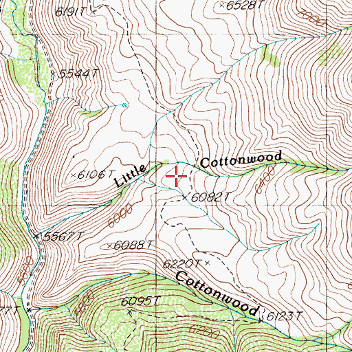 Topographic Map of Culver Ranch, NV
