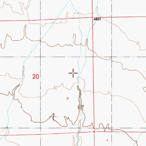 Topographic Map of Currant Creek, NV