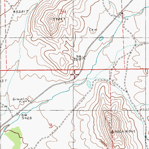 Topographic Map of Currant Creek School (historical), NV