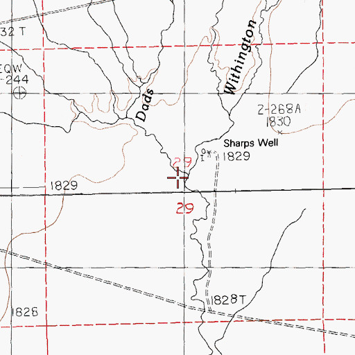 Topographic Map of Dads Creek, NV