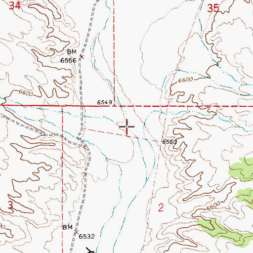 Topographic Map of Danville Creek, NV