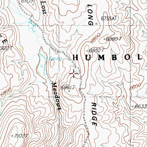 Topographic Map of De Long Ridge, NV