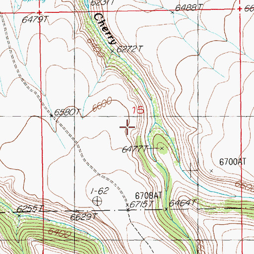 Topographic Map of Deadman Creek, NV