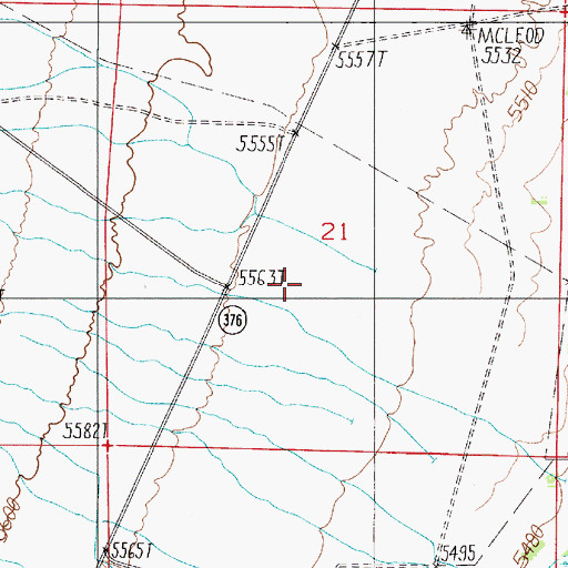Topographic Map of Decker Bob Creek, NV