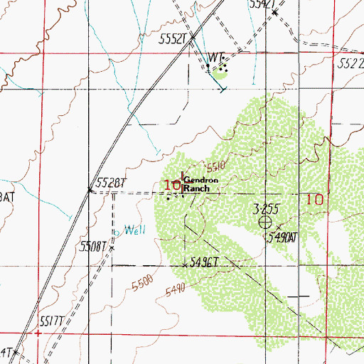 Topographic Map of Decker Creek, NV