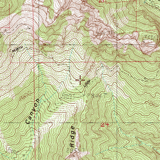 Topographic Map of Deer Creek Trail, NV