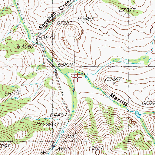 Topographic Map of Ditch Creek, NV