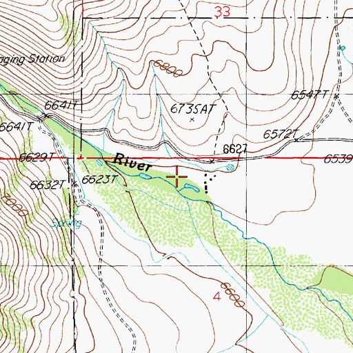 Topographic Map of Doheny Ranch, NV