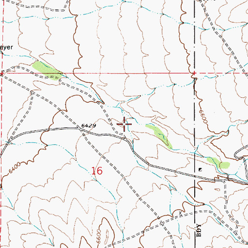 Topographic Map of Dry Canyon, NV