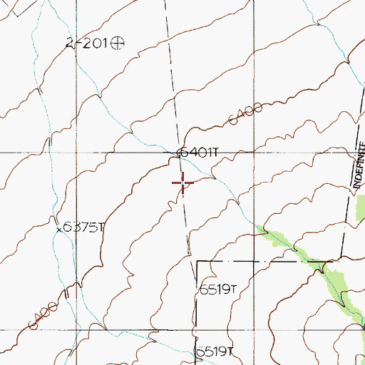 Topographic Map of Dry Canyon, NV