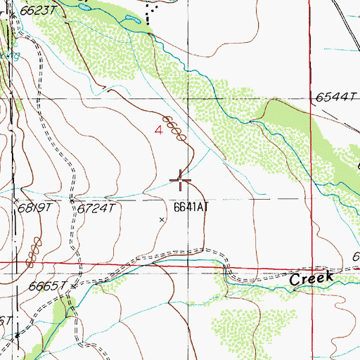 Topographic Map of Dry Canyon, NV