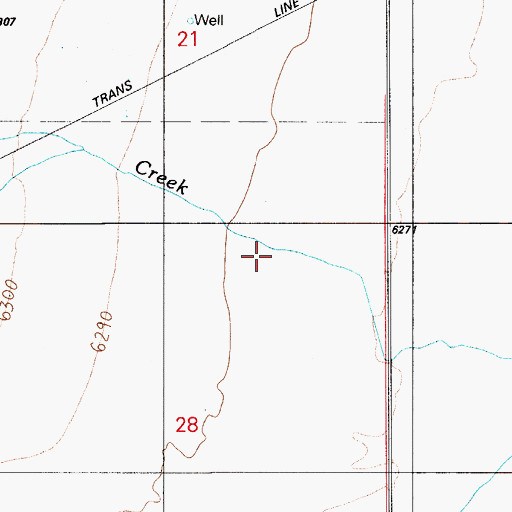 Topographic Map of Dry Creek, NV
