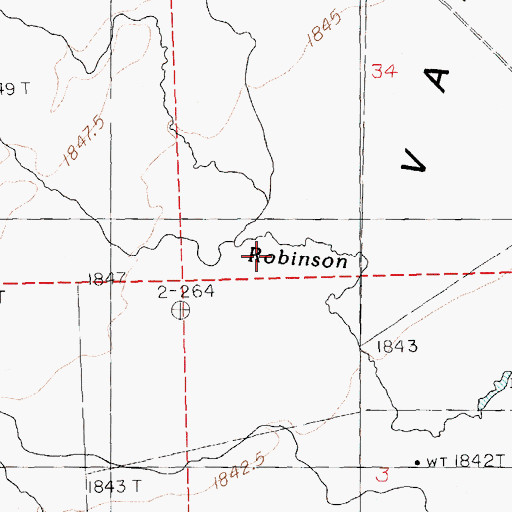 Topographic Map of Dry Creek, NV