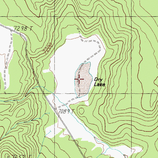 Topographic Map of Dry Lake, NV