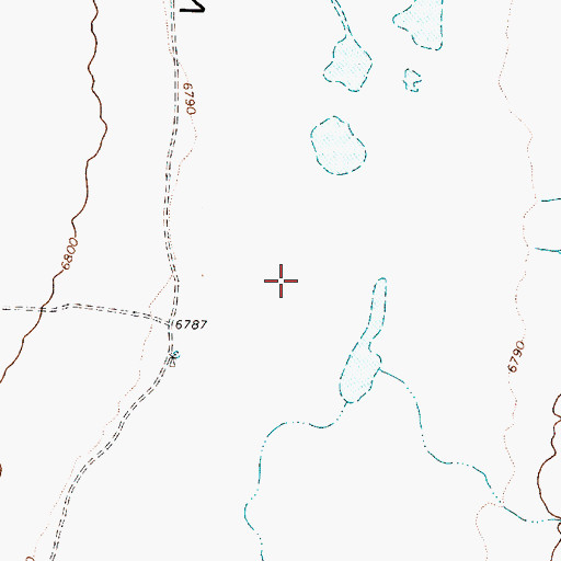 Topographic Map of Dry Lake, NV