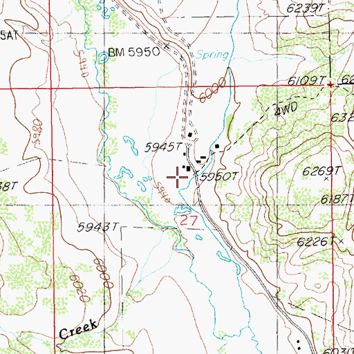 Topographic Map of E Prunty Ranch, NV