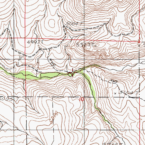 Topographic Map of East Fork Quinn River, NV