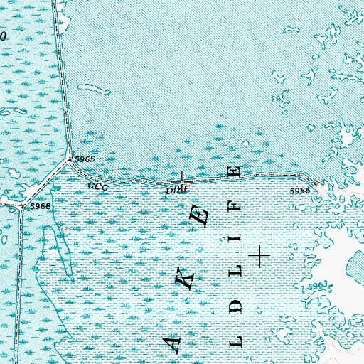 Topographic Map of Ruby Lake East Marsh, NV