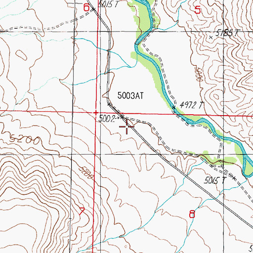 Topographic Map of East Walker School (historical), NV