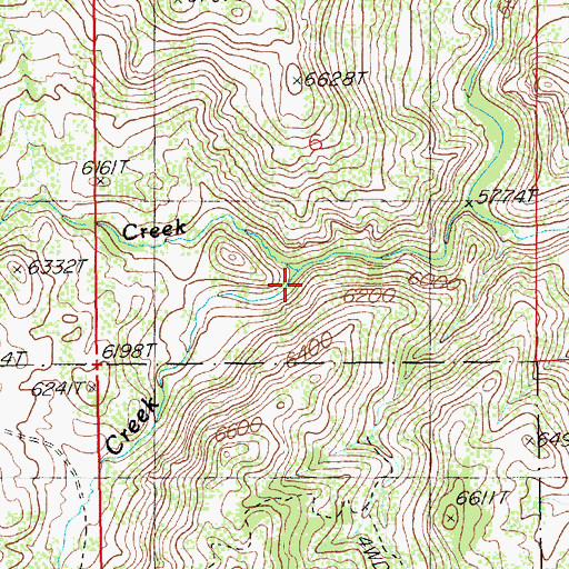 Topographic Map of Echo Creek, NV