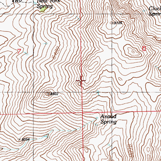 Topographic Map of Egan Range, NV