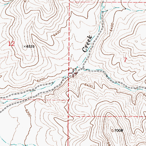 Topographic Map of Elkhorn Canyon, NV