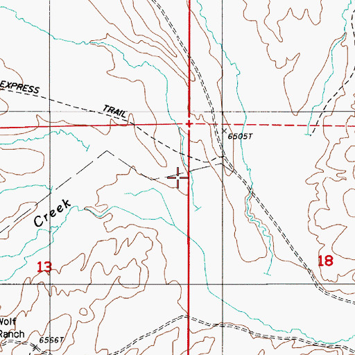 Topographic Map of Emigrant Canyon, NV