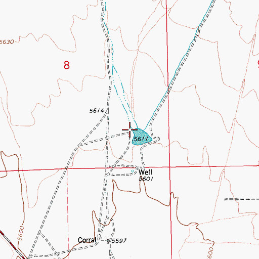 Topographic Map of Eph Creek, NV