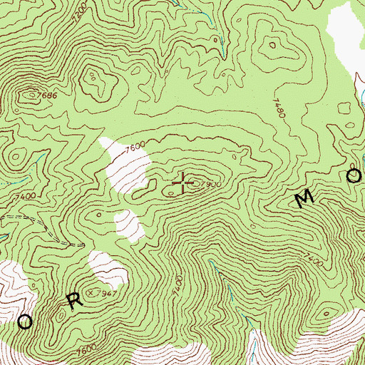 Topographic Map of Excelsior Mountains, NV