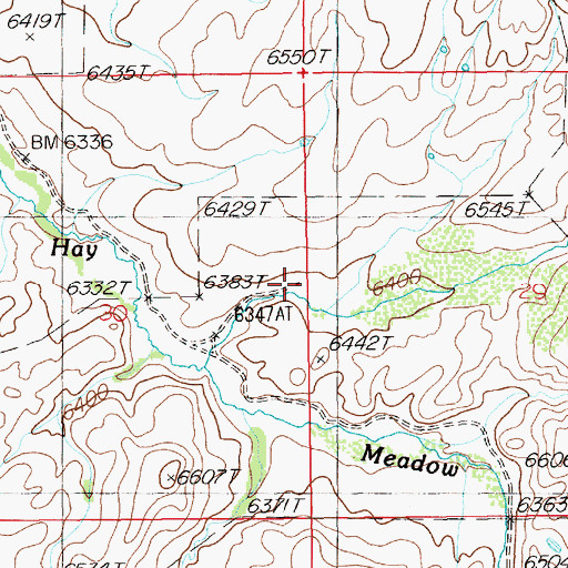 Topographic Map of F Baker Ranch, NV