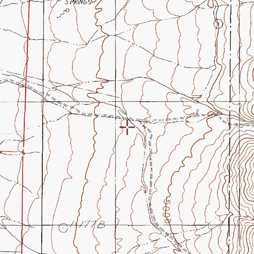 Topographic Map of Falls Canyon, NV