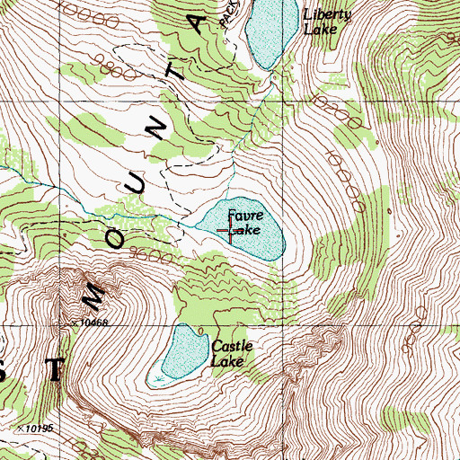 Topographic Map of Favre Lake, NV