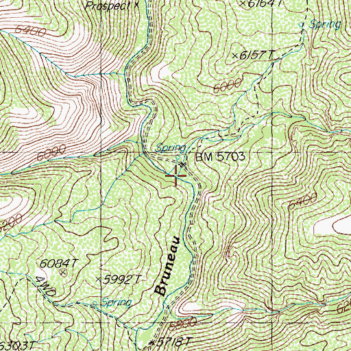 Topographic Map of Fawn Gulch, NV