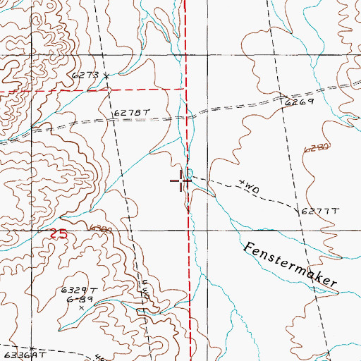 Topographic Map of Fenstermaker Wash, NV