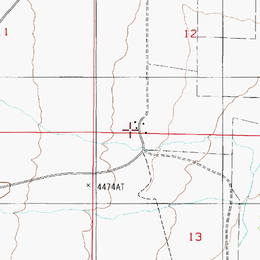 Topographic Map of Ferraro Ranch, NV