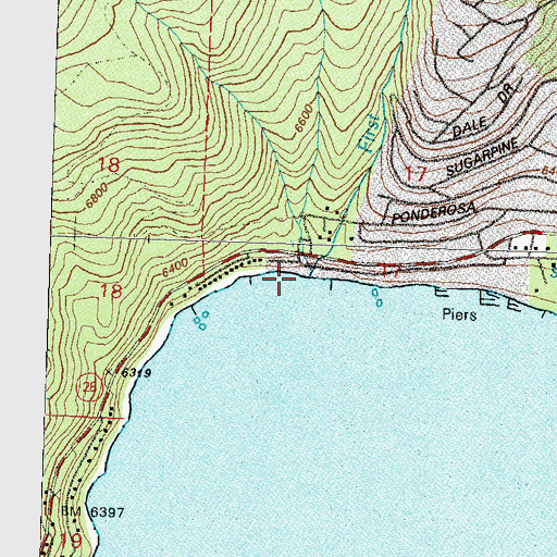 Topographic Map of First Creek, NV