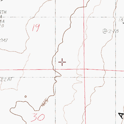 Topographic Map of First Creek, NV
